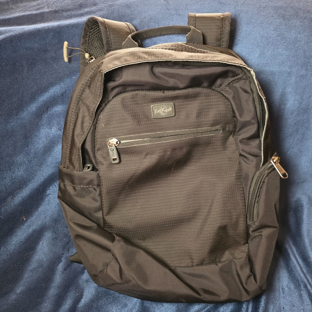 Eagle Creek Small Travel Backpack Black Hiking Pockets Unisex Adjustable Straps